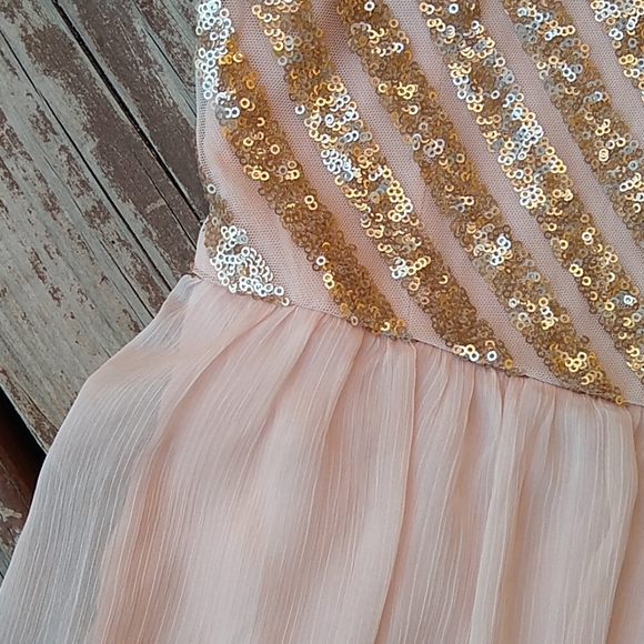 🔥 Price Firm🔥 Hollister Heavenly Sheer Sequin Icy Pink Cami Mini - Picture 4 of 12